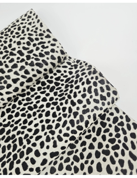 Baby Panther Cavallino Calfskin Hair on Hide Leather