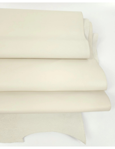 Whisper White Nova Fine Grain Calf Skin Leather 2