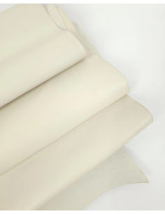 Whisper White Nova Fine Grain Calf Skin Leather
