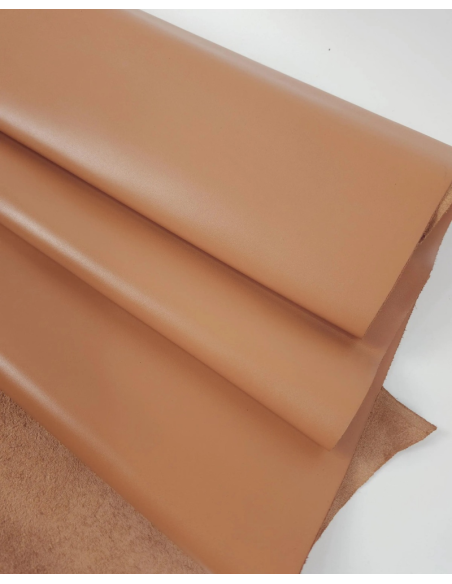Tomato Cream Nova Fine Grain Calf Skin Leather