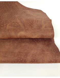 Argan Oil Vintage Pull Up Ostrich 2024 Embossed Texture Bovine Leather 2