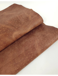 Argan Oil Vintage Pull Up Ostrich 2024 Embossed Texture Bovine Leather