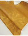Inca Gold Vintage Pull Up Ostrich 2024 Embossed Texture Bovine Leather