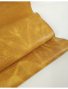 Inca Gold Vintage Pull Up Ostrich 2024 Embossed Texture Bovine Leather