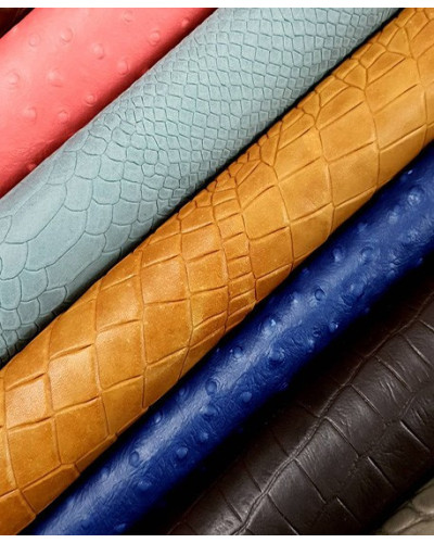 Relief Embossed Animal Premium Scraps | Offcuts | Pieces 2kg (Minimum 12x12 inch/31x31cm)