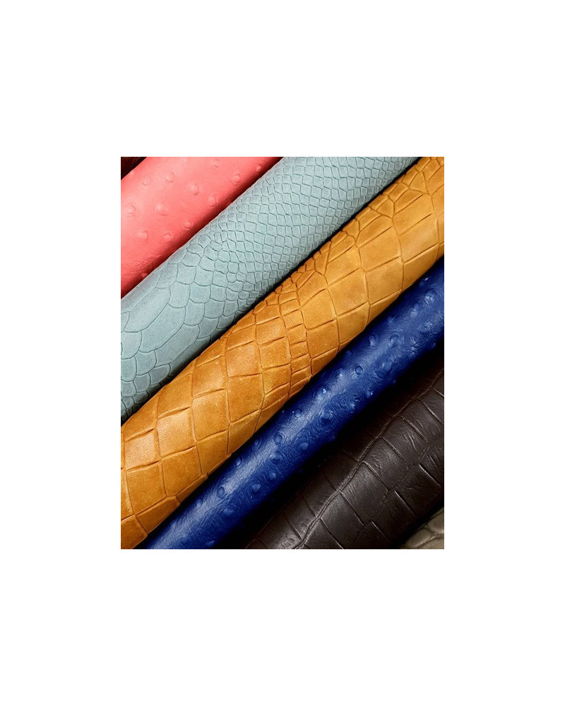 Relief Embossed Animal Premium Scraps | Offcuts | Pieces 2kg (Minimum 12x12 inch/31x31cm)