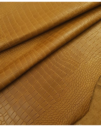 Caramel Bicolor Embossed Amazing Relief Croco 0Z 1581 2