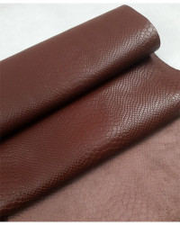 Chocolate Anaconda Embossed Amazing Relief Snake 0Z 1988 Leather