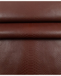 Chocolate Anaconda Embossed Amazing Relief Snake 0Z 1988 Leather