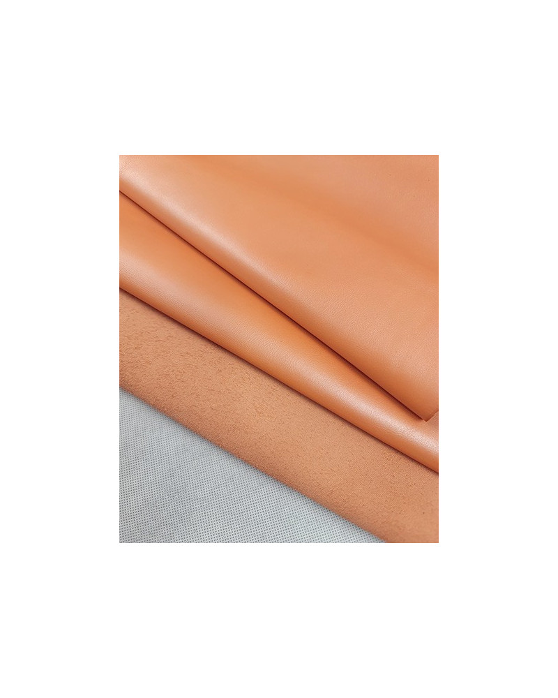 Light Peach Metallic Soft Nappa