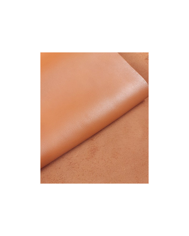 Light Peach Metallic Soft Nappa