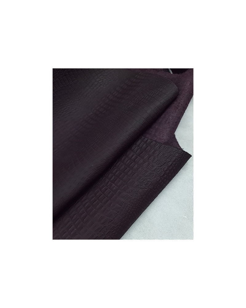 Dark Purple Crocodile Printed