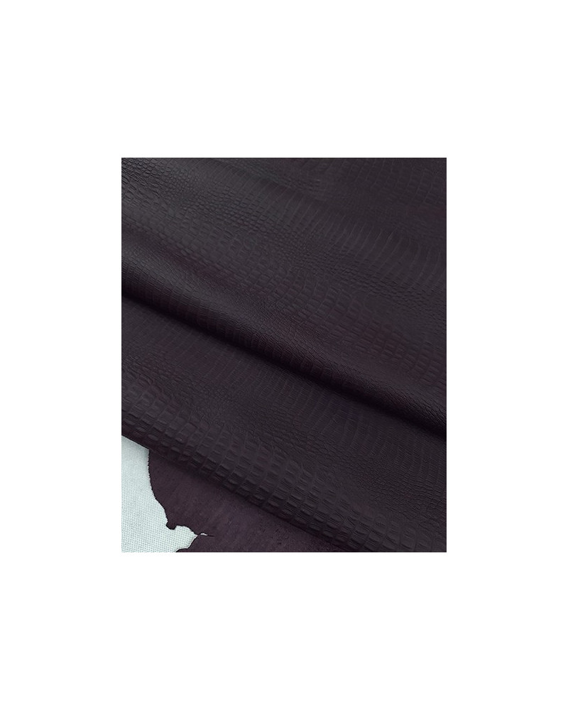 Dark Purple Crocodile Printed