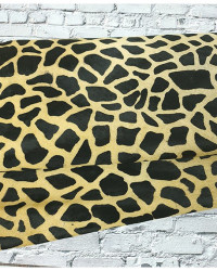 Giraffe Hair on Hide Leather (Animal Print)